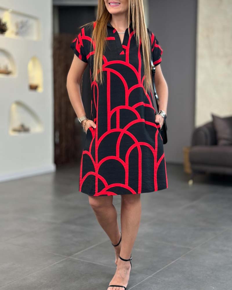 Casual Short Sleeve Women's Dress