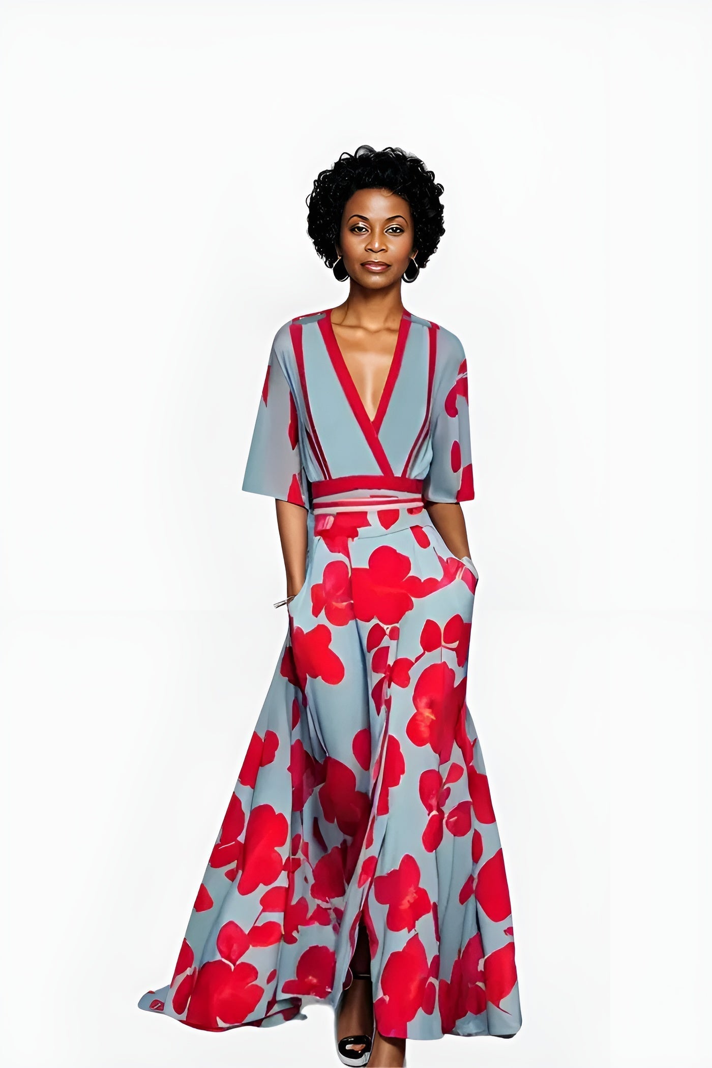 Chic Floral Maxi Dress
