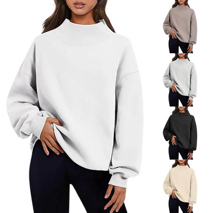 Basic loose long-sleeve pullover