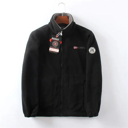 Waterproof Mens Fleece Coat Warm Outdoor Jacket