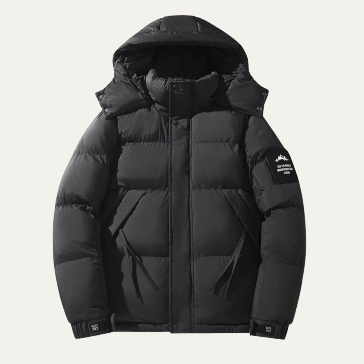 Casual Men's Zip Up Hooded Oversized Jacket - Nocini