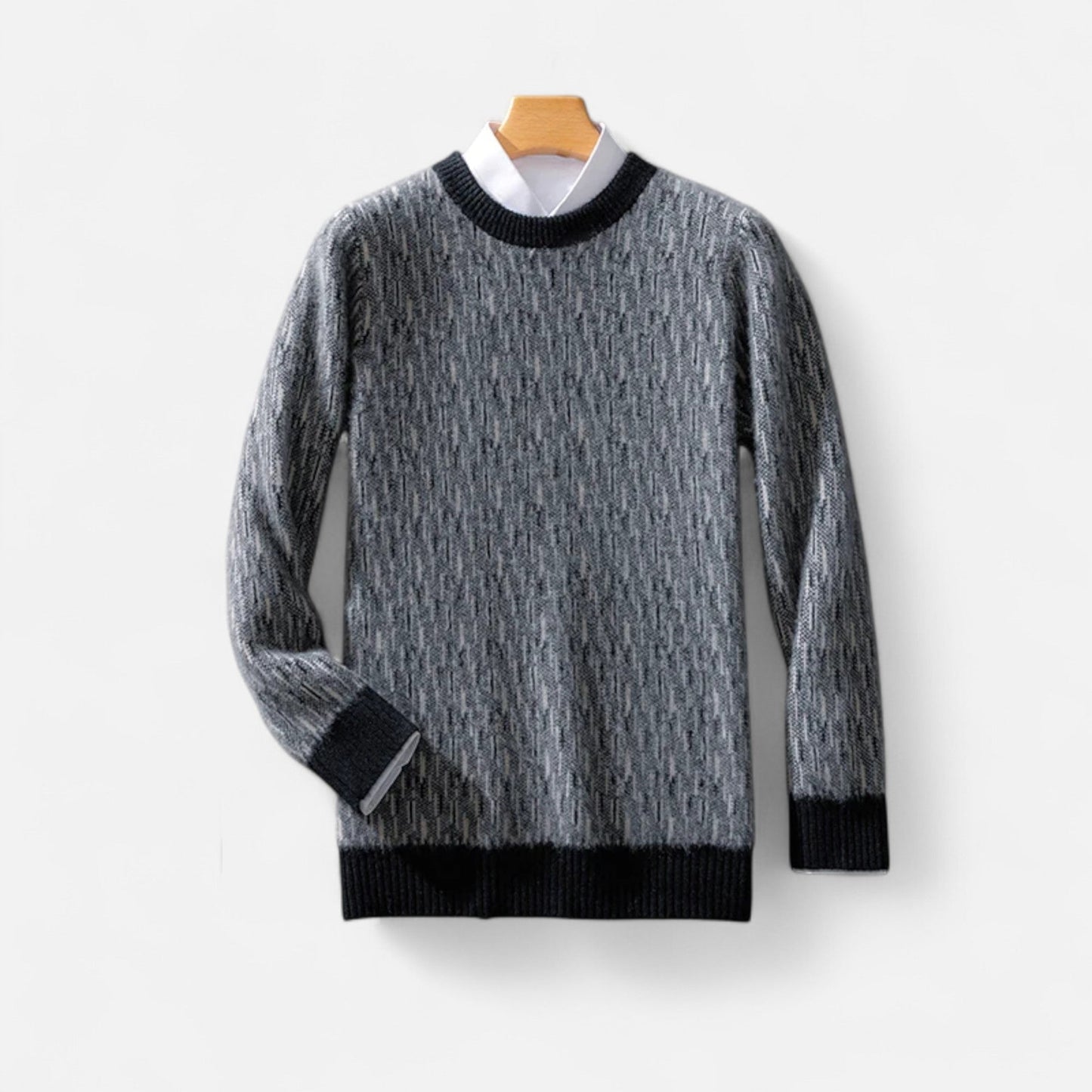 Ancient World | Men's Cashmere Sweater Classic Round Neck
