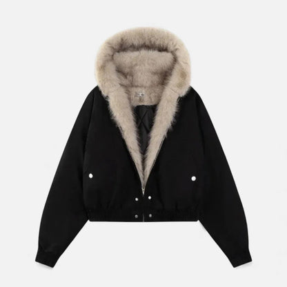Ancient World | Women's Winter Coat with Fur Collar
