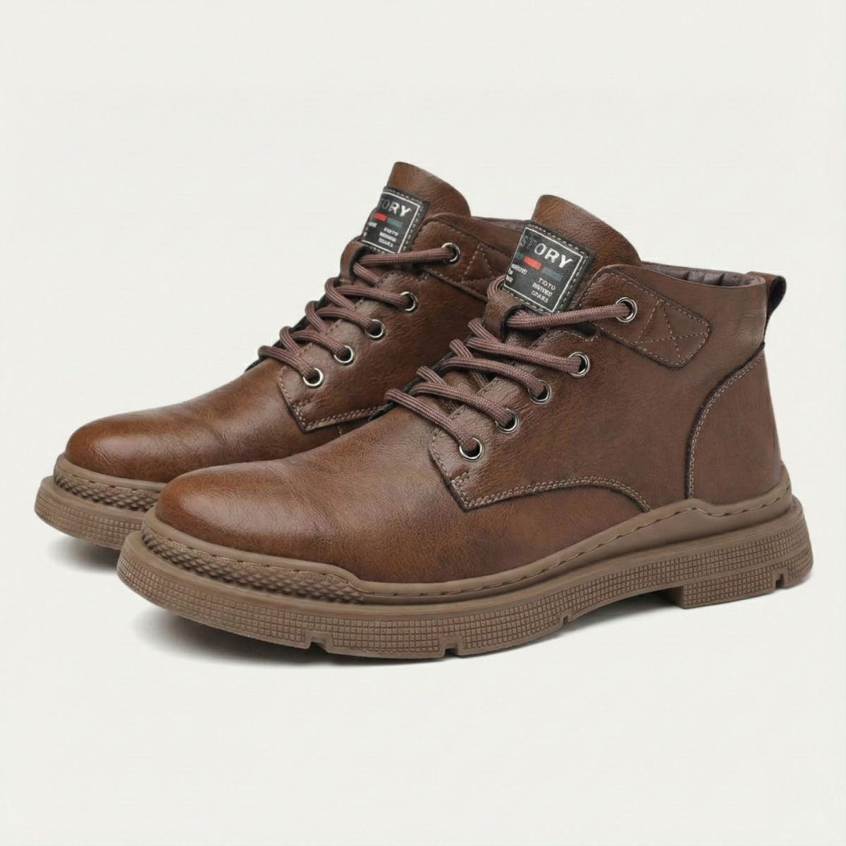Waterproof Men's Leather Lace Up Winter Boots - Nocini