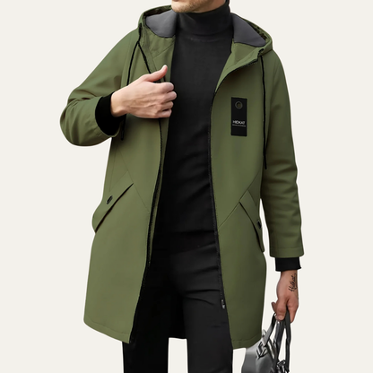 Waterproof Windbreaker Hooded Raincoat For Men