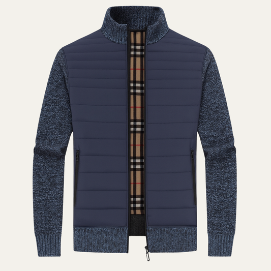 Warm Men's Padded Zipper Winter Jacket - Nocini