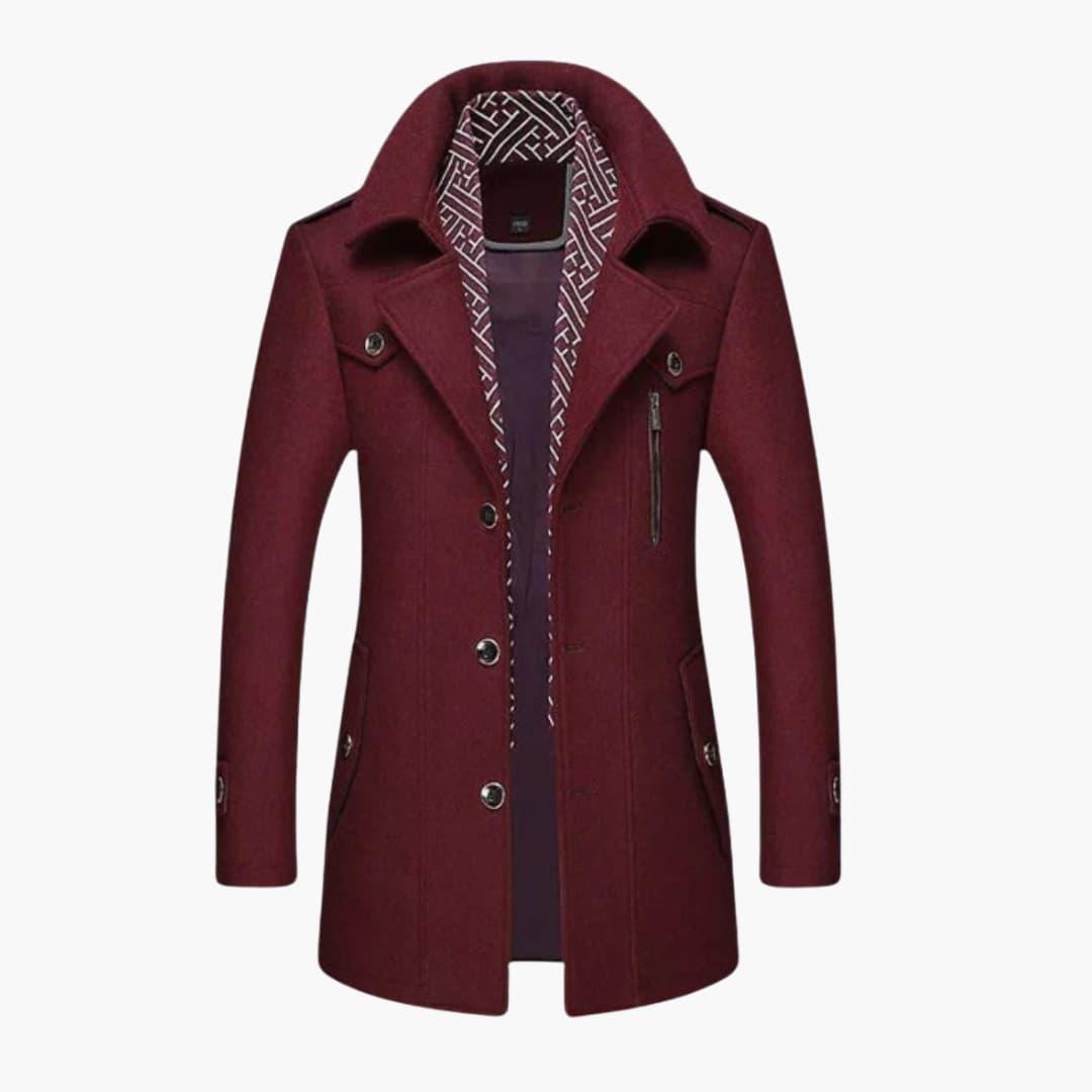 Warm and Stylish Mens Wool Winter Coat