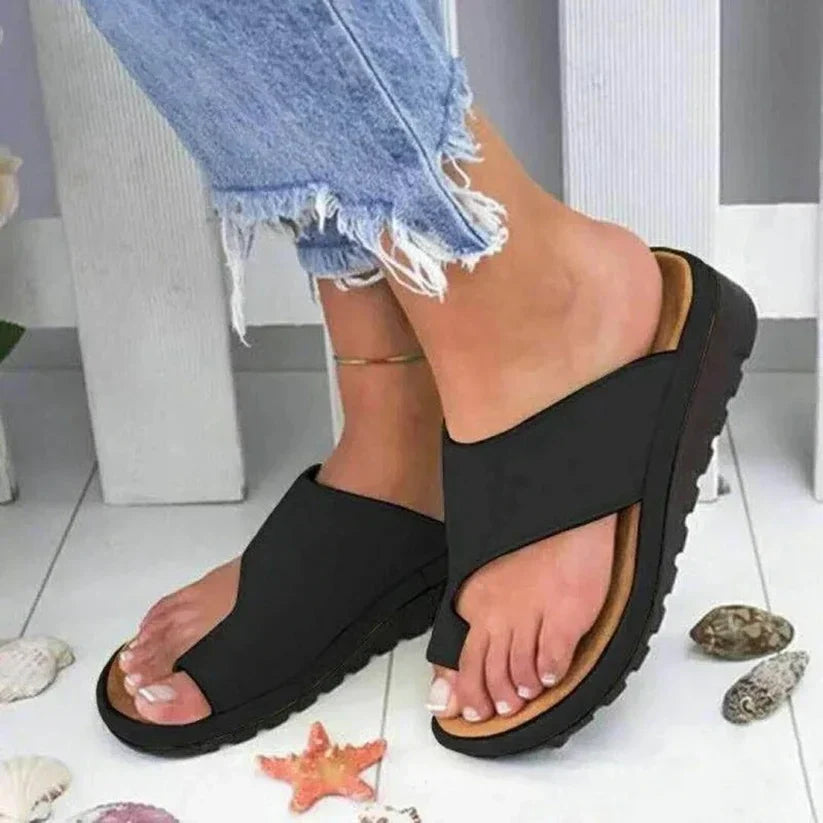 Celissia Women's Orthopedic Wedge Mule Slippers