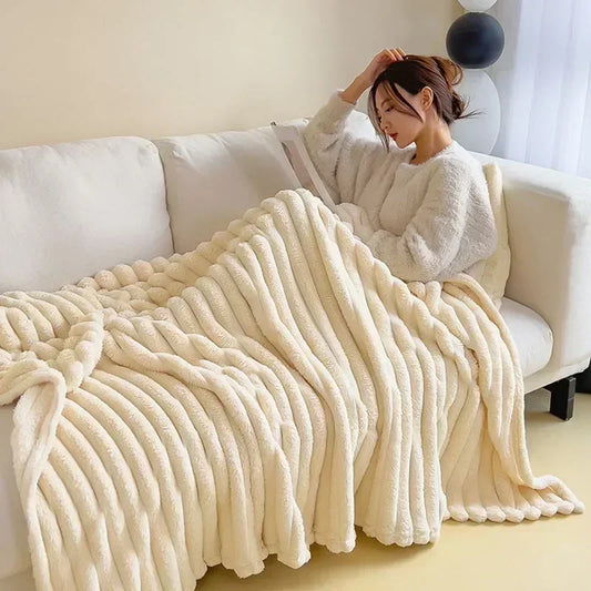 Ultra cozy quilted comfort blanket