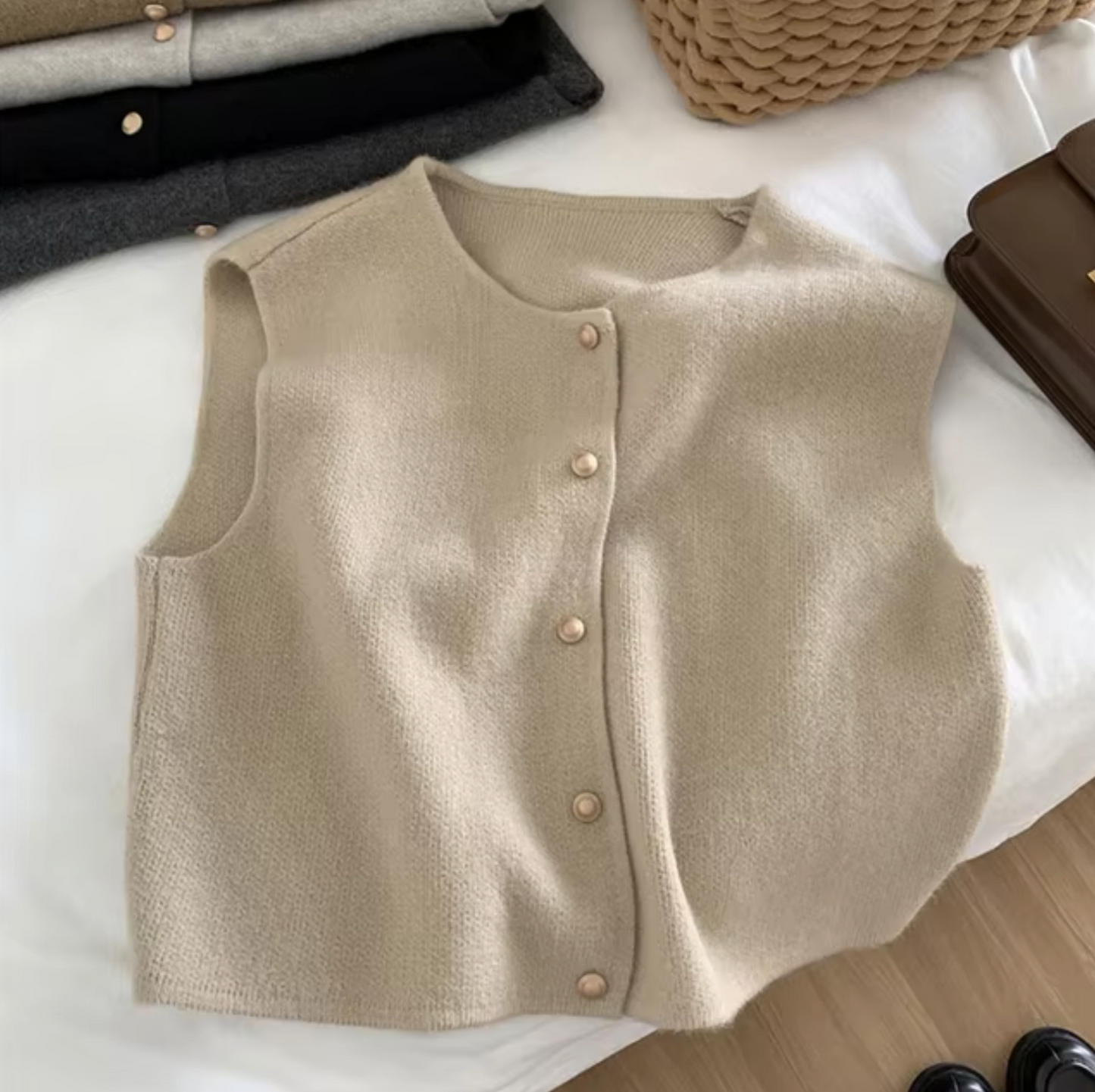 Annabelle | Knitted Sleeveless Vest for Women