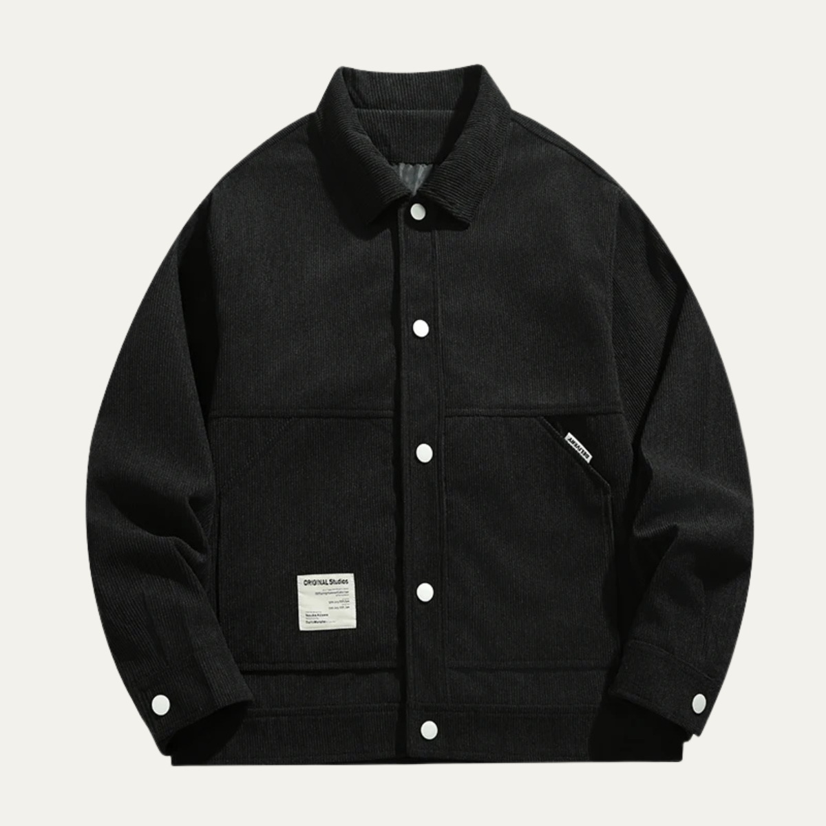 Casual Men's Corduroy Button Down Jacket - Nocini