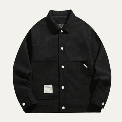 Casual Men's Corduroy Button Down Jacket - Nocini