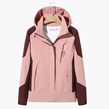 Waterproof Men's Snow Jacket with Hood and Zip