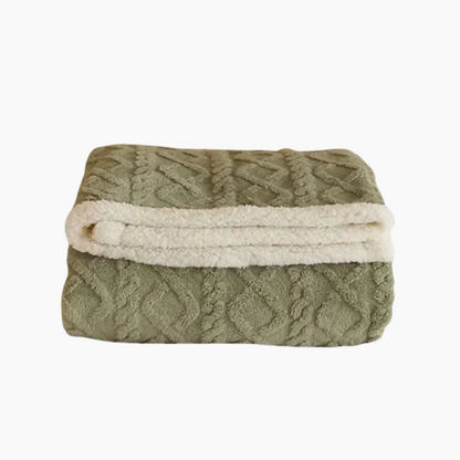 Warm winter blanket for cold nights - Thick, fluffy & stylish for the bedroom & the sofa