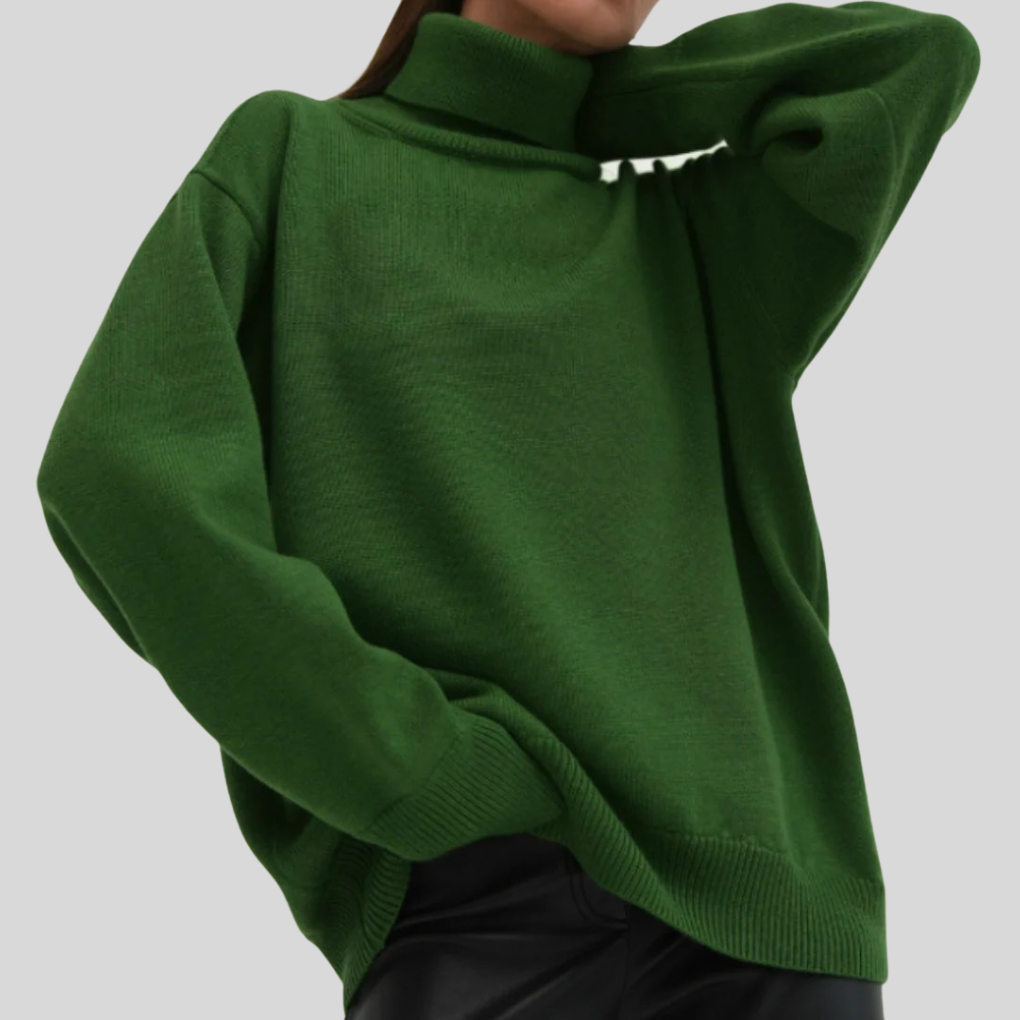 Warm Crew Neck Winter Sweater for Women