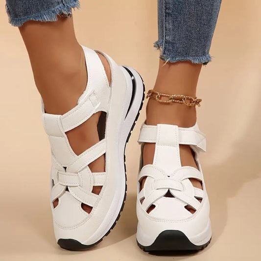 Women's orthopedic sandals for walking | crisscross straps