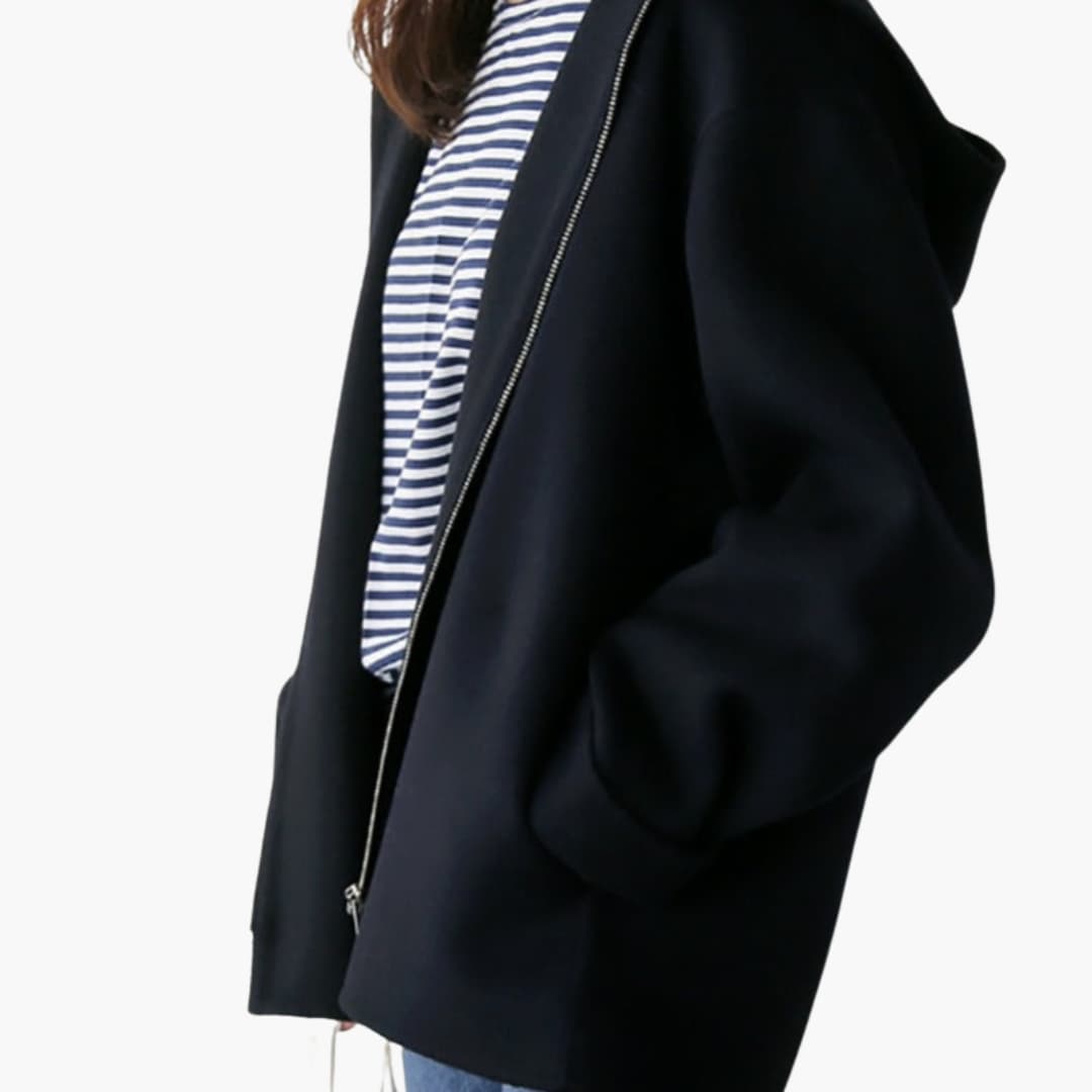 Waterproof Hooded Women's Parka Jacket with Pockets
