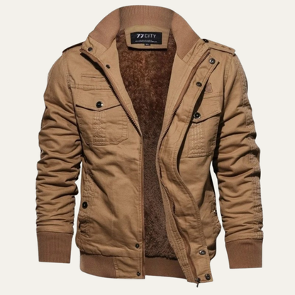 Warm Water Resistant Men's Padded Bomber Jacket - Nocini