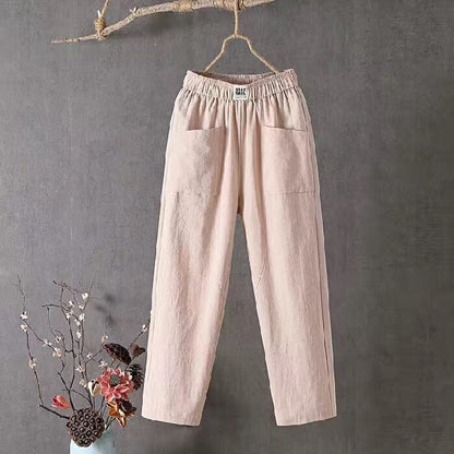 Beatrix | Comfortable Fabric Pants for Women with a Large Fit