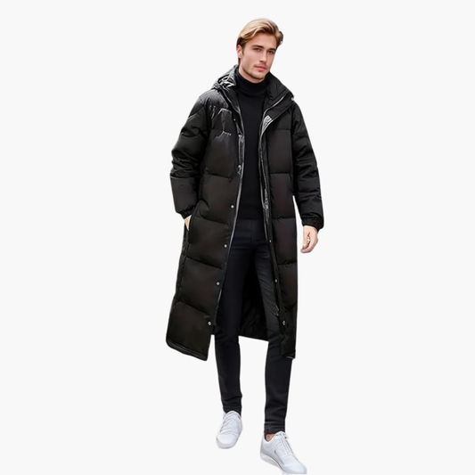 Warm Insulated Men's Winter Coat with Full Zip - Olytrend