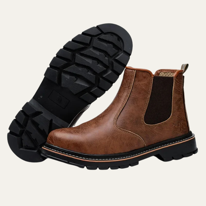 Waterproof Steel Toe Men's Work Slip On Boots