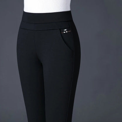 Women's High Waist Leggings | Elastic Fit With Pocket Detail