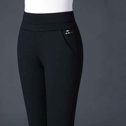 Women's High Waist Leggings | Elastic Fit With Pocket Detail
