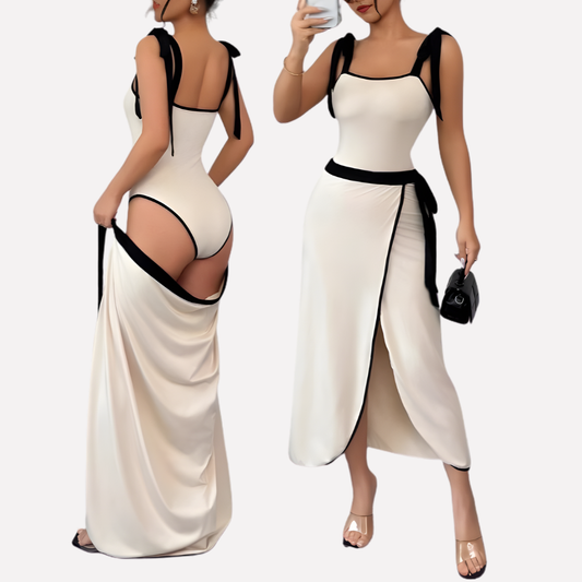 Chic Halter Neck Strap Jumpsuit - Olytrend