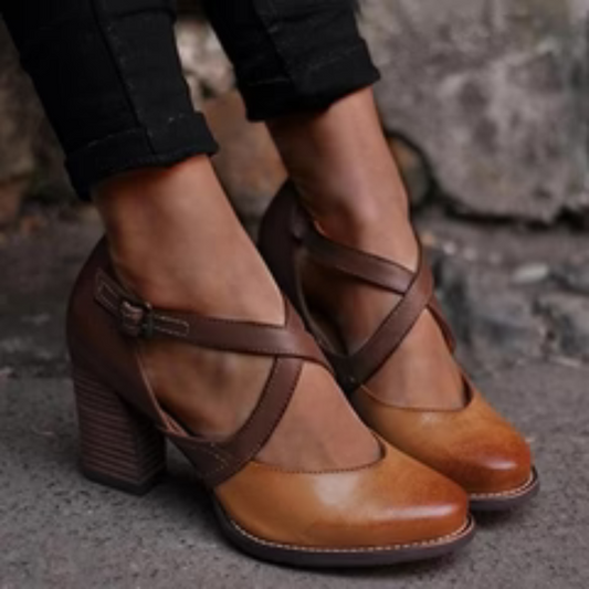 Women’s Vintage Block Heel Shoes | Heeled