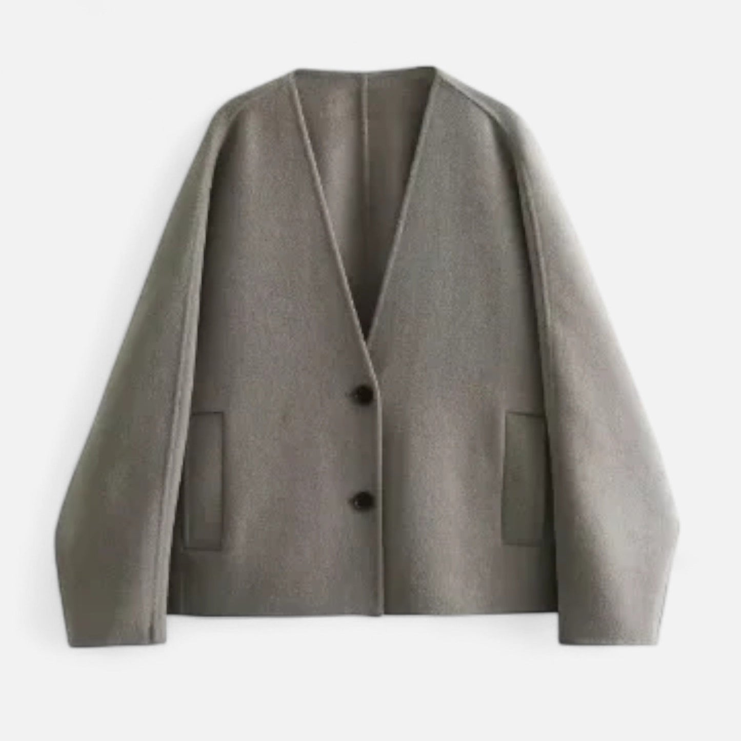 Ancient World | Women's Kimono Jacket Wool V-Neck