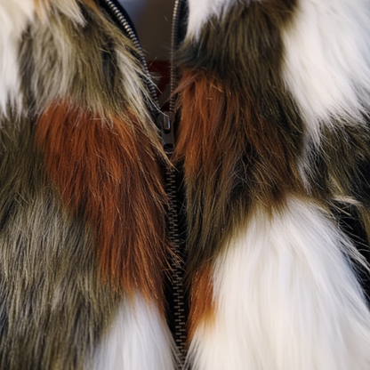 Warm Men's Faux Fur Hooded Parka Coat