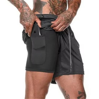 Athletic Men's Shorts for Running and Fitness