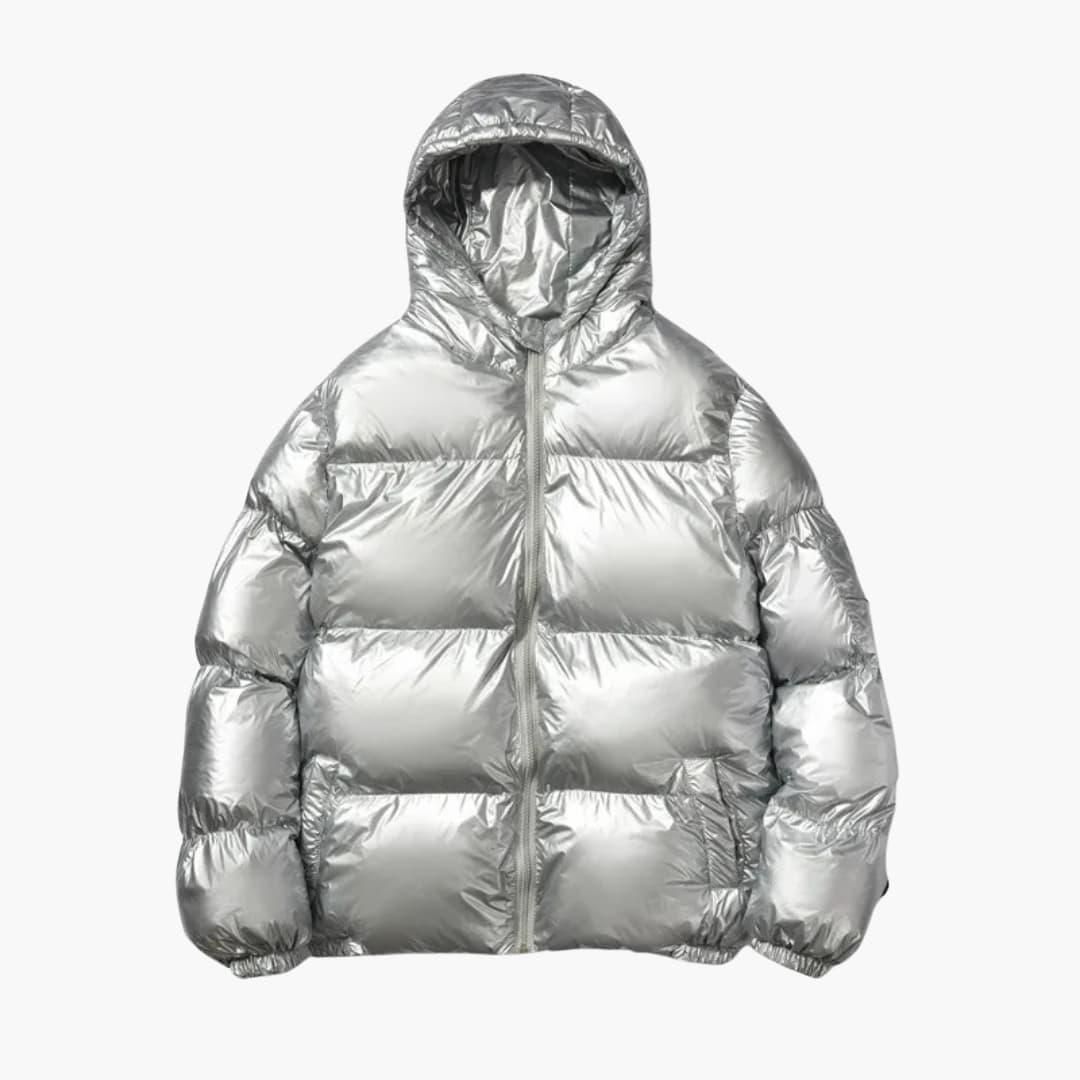 Waterproof Mens Down Jacket with Hood - Warm & Stylish