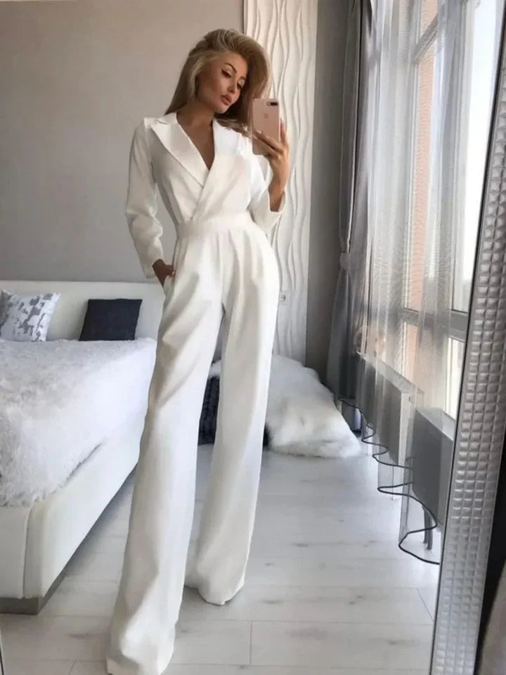 Women's Relaxed Fit V Neck Romper - Olytrend