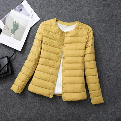 Women's Puffer Jacket | With Buttons