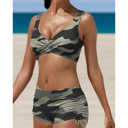 Women's 2 Piece Swimsuit Comfortable Fit Floral Bikini