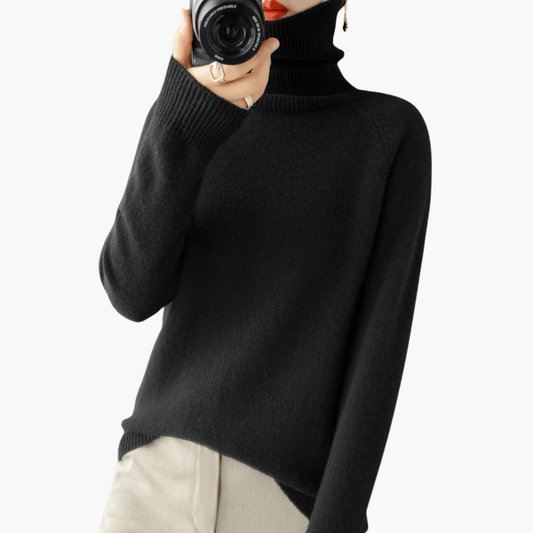 Warm Crew Neck Women's Sweater with Long Sleeves - Olytrend