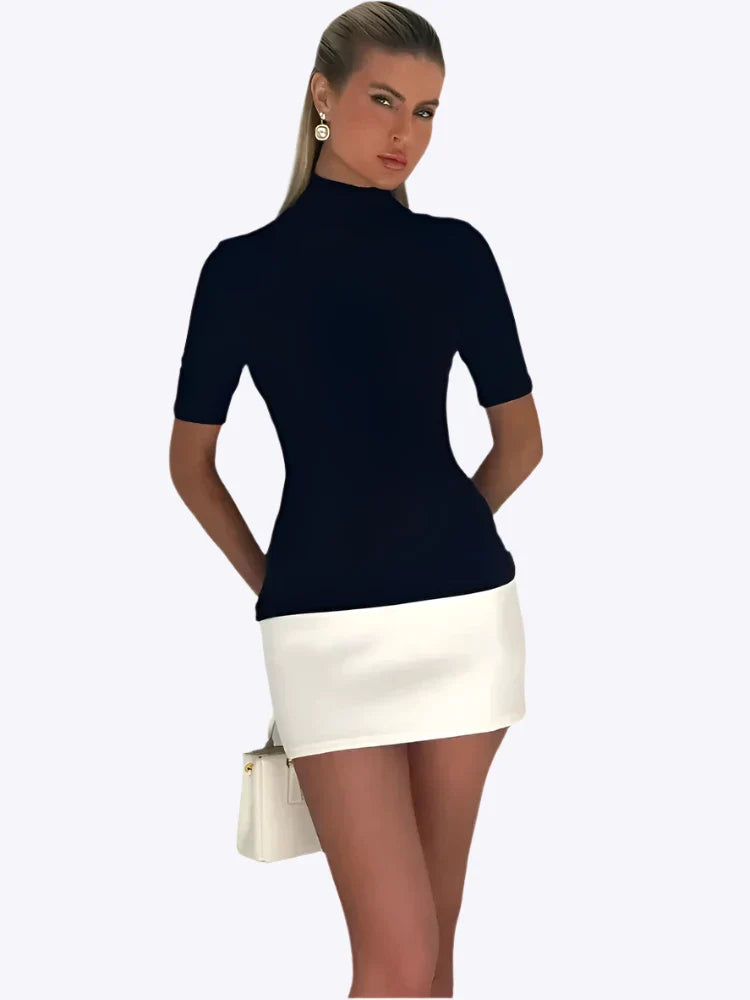 Autumn - Mini fitted women's dress Effortlessly Chic