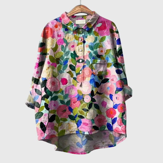 Women's Floral Casual Blouse - Olytrend