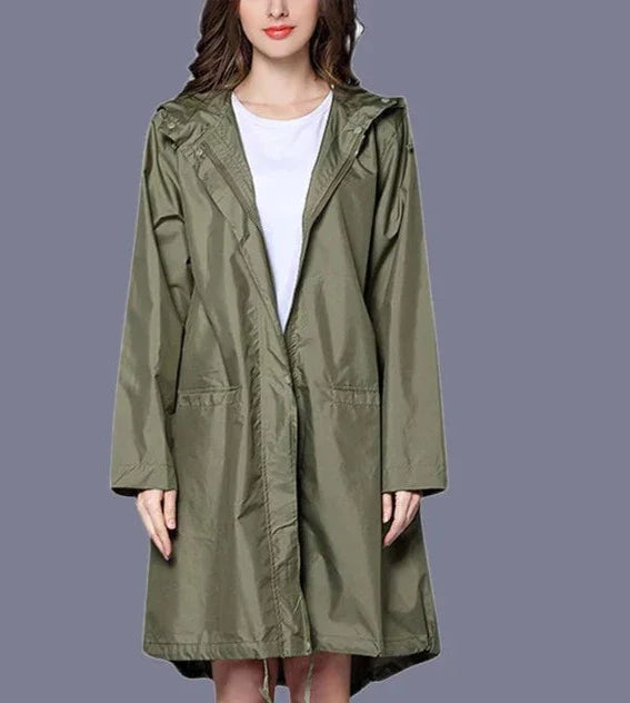 Yamina-Pink | Women's Fine Hooded Parka — Simplicity & Elegance in Daily Life