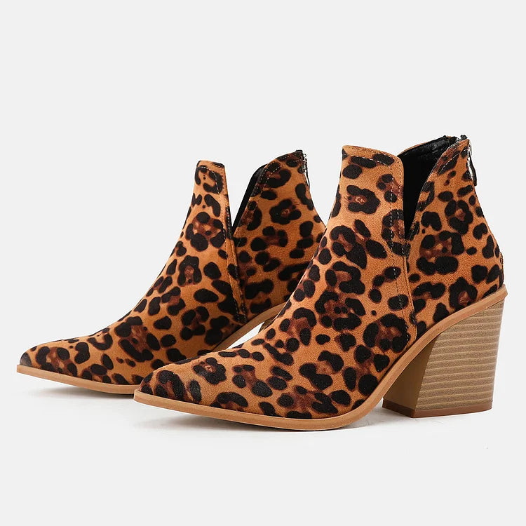 VELA™ | Women’s Mid-Heel Ankle Boots – Slip-On