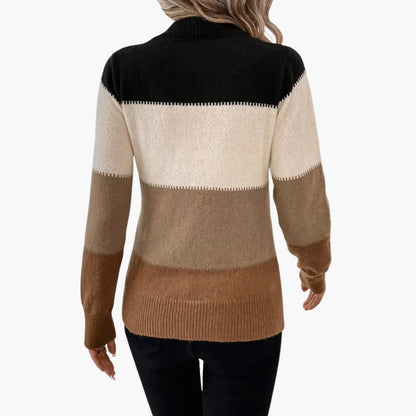 Women's Casual Color Block Sweatshirt