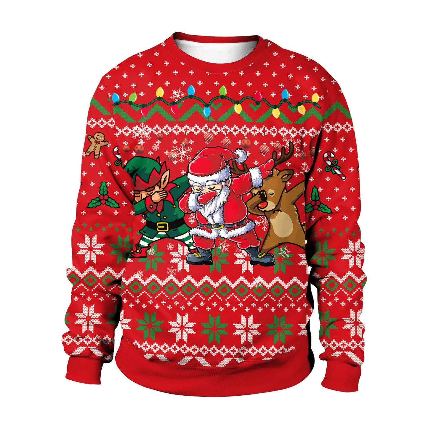 3D Printed Christmas Crewneck Sweat