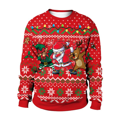 3D Printed Christmas Crewneck Sweat