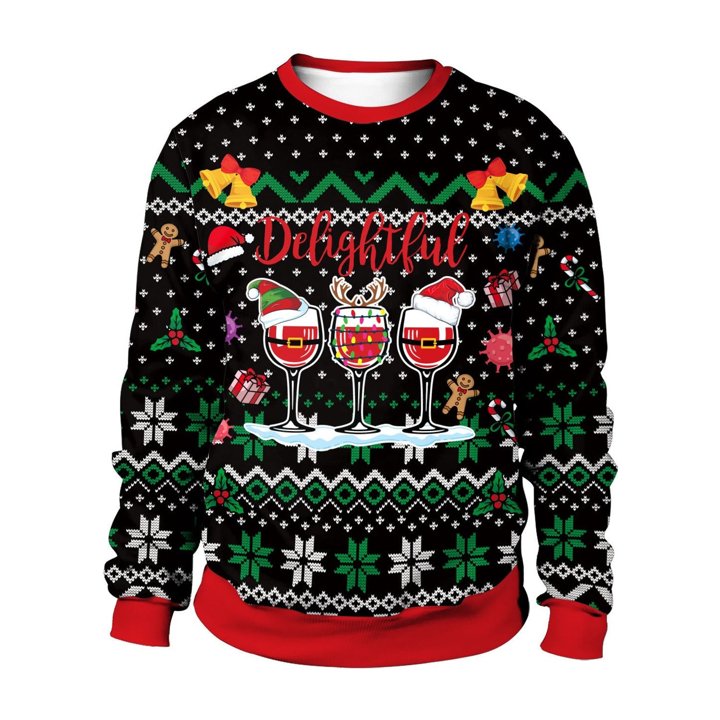 3D Printed Christmas Crewneck Sweat