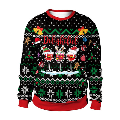 3D Printed Christmas Crewneck Sweat
