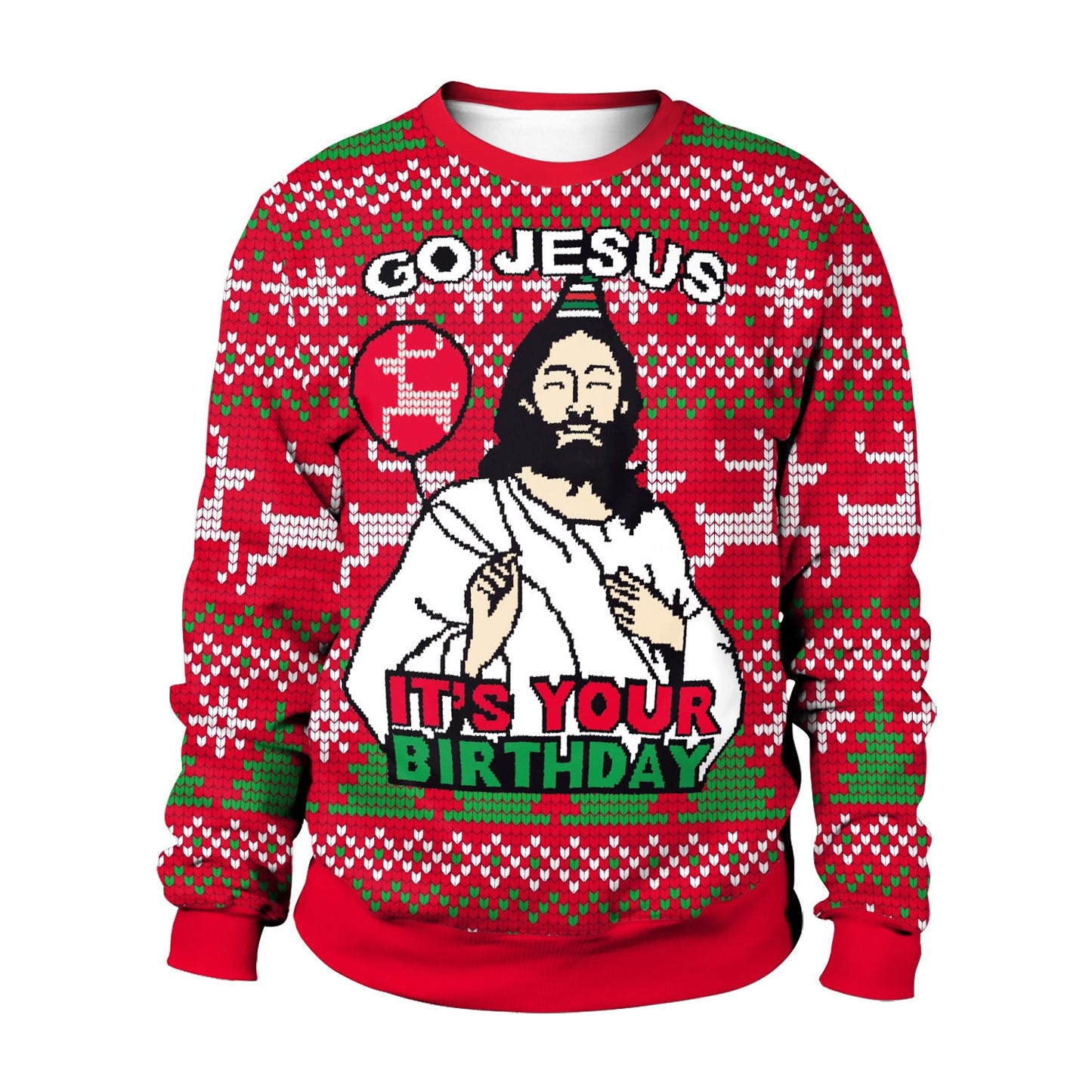 3D Printed Christmas Crewneck Sweat