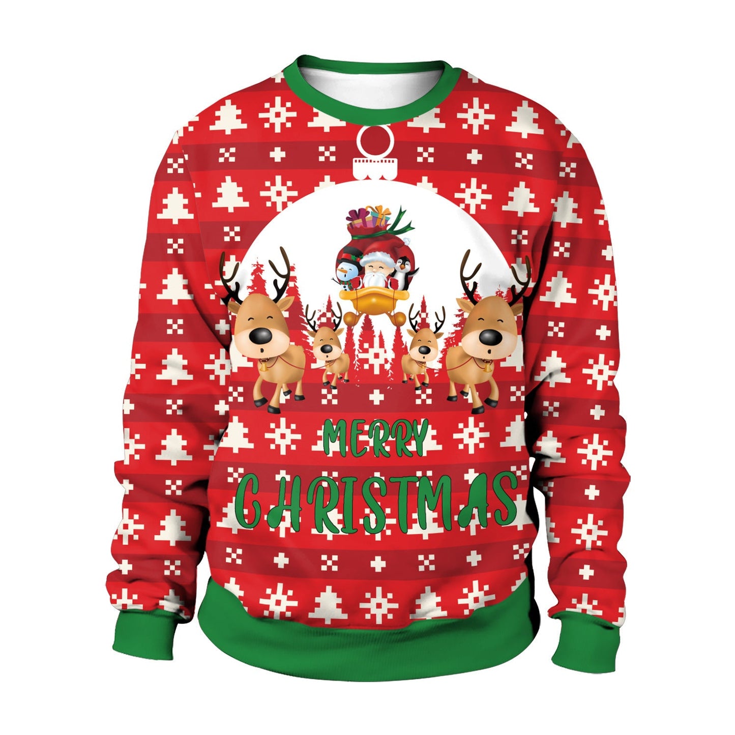 3D Printed Christmas Crewneck Sweat