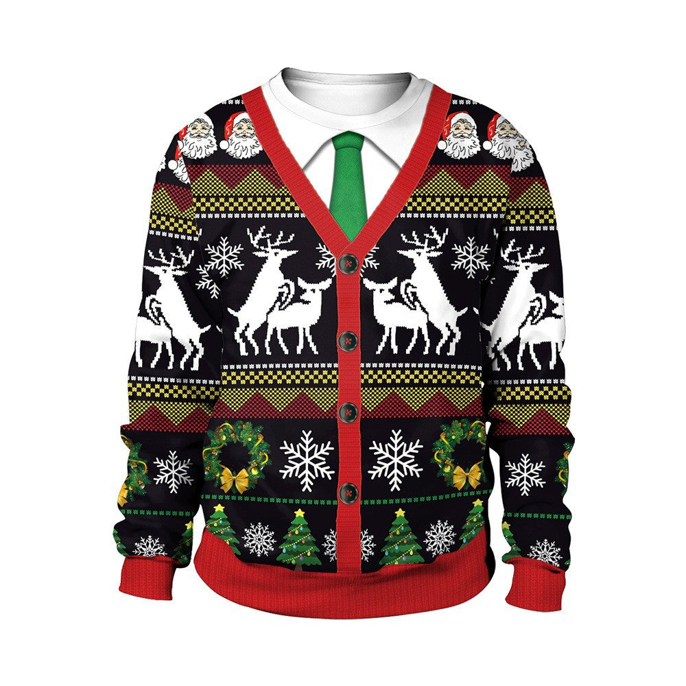 3D Printed Christmas Crewneck Sweat