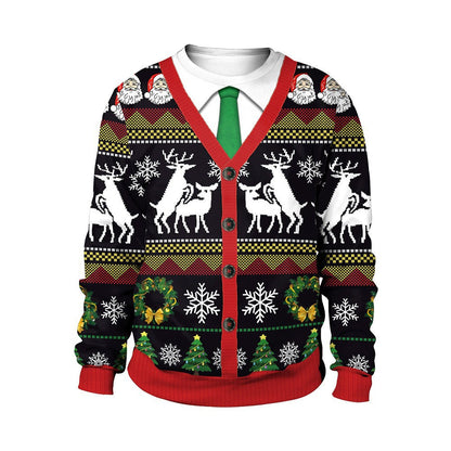 3D Printed Christmas Crewneck Sweat